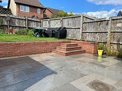 Natural stone paving