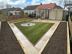 Raised flower beds