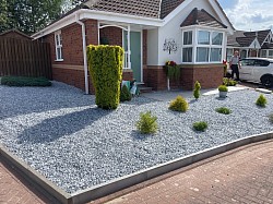 Grey chippings